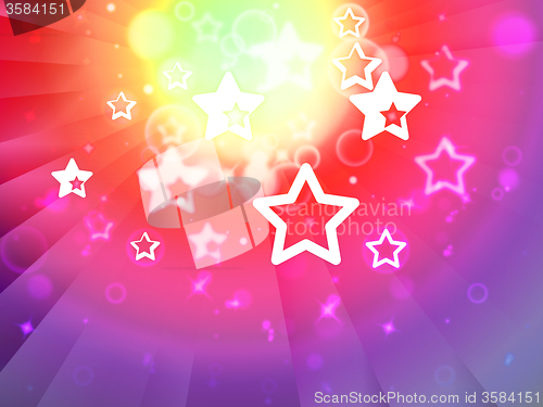 Image of Stars Background Shows Shining Stars Or Glittery Design\r