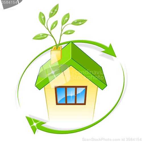 Image of Eco House Indicates Earth Friendly And Building