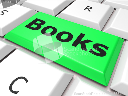 Image of Education Books Indicates World Wide Web And Learn