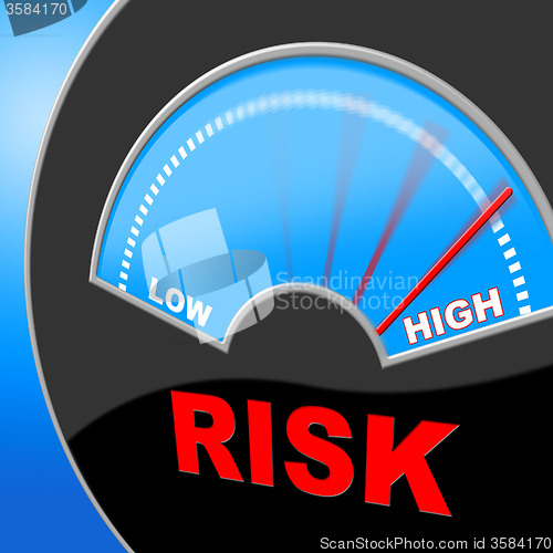 Image of High Risk Indicates Insecure Hurdle And Risky