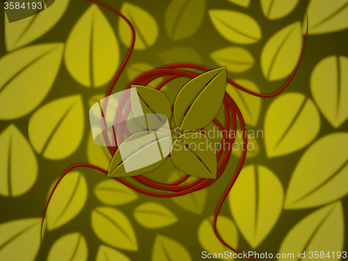 Image of Background Leaves Represents Petal Bouquet And Garden