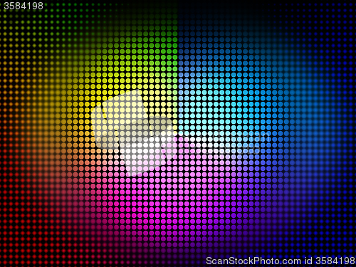 Image of Color Wheel Background Means Colors Hues And Chromatic\r