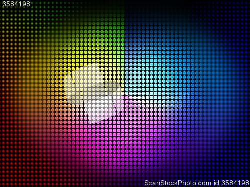 Image of Color Wheel Background Means Colors Hues And Chromatic\r