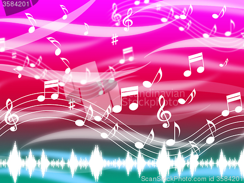 Image of Music Background Means Blues Classical And Melody\r