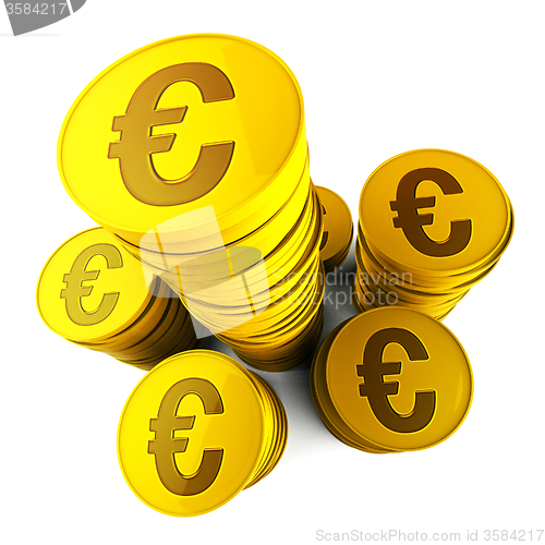 Image of Euro Savings Shows Euros Saved And European