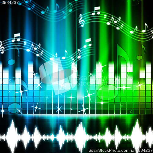 Image of Music Background Shows Songs Harmony And Melody\r
