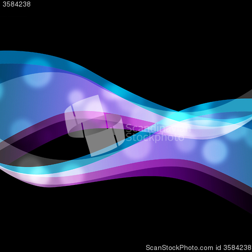 Image of Blue Purple Swirls Background Means Curvy Lines\r