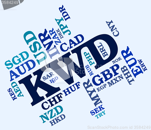 Image of Kwd Currency Shows Foreign Exchange And Broker