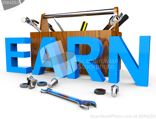 Image of Earn Word Means Wage Recruitment And Hire