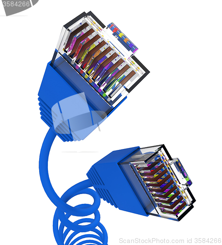 Image of Internet Connection Represents Global Communications And Computer