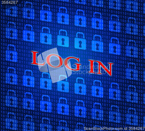 Image of Log In Indicates World Wide Web And Encryption