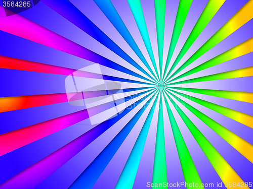 Image of Colourful Dizzy Striped Tunnel Background Means Dizzy Abstractio