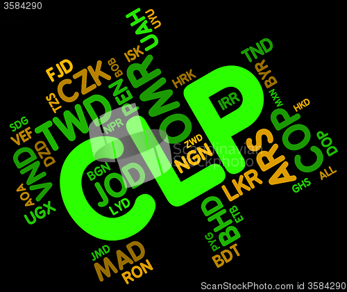 Image of Clp Currency Indicates Chile Pesos And Currencies