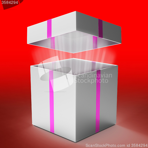 Image of Gift Celebration Indicates Box Fun And Gift-Box