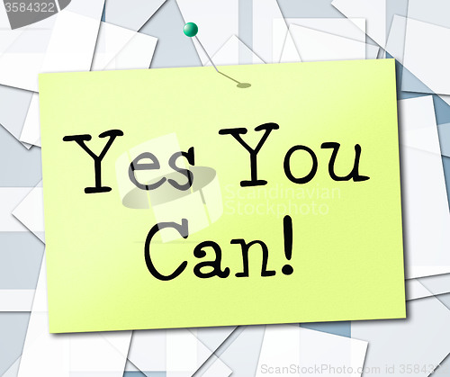 Image of Yes You Can Shows All Right And Okay