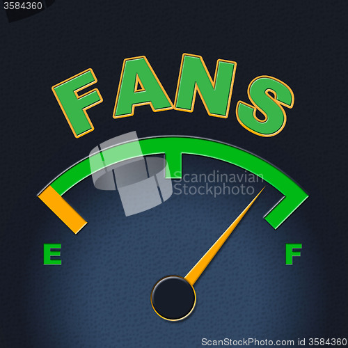 Image of Fans Gauge Shows Like Web And Dial