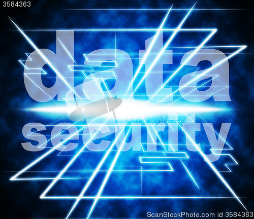Image of Security Data Means Information Bytes And Protected