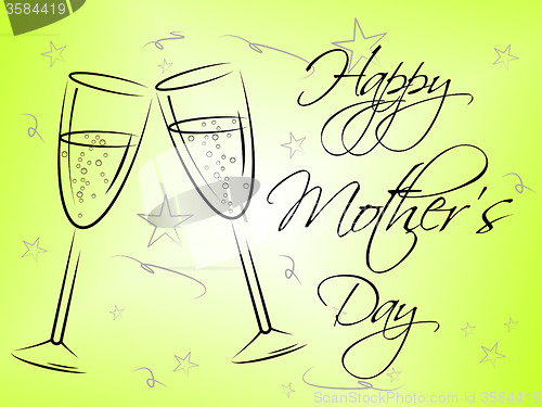 Image of Happy Mother\'s Day Represents Mummy Mum And Joy