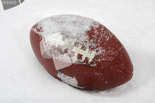 Image of Football in the Snow