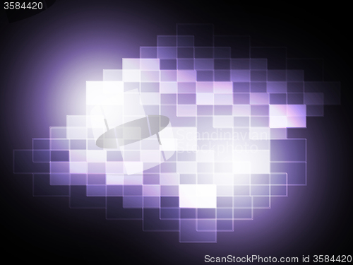 Image of Blurry Pixel Light Spot Means Creativity And Diffusion\r