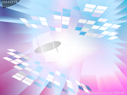 Image of Square Grids Background Shows Simple Digital Art \r