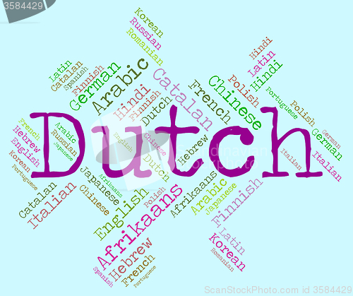 Image of Dutch Language Means The Netherlands And Holland