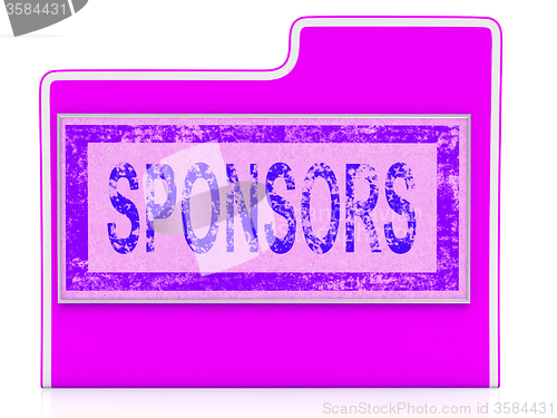 Image of File Sponsors Means Administration Patrons And Supporters