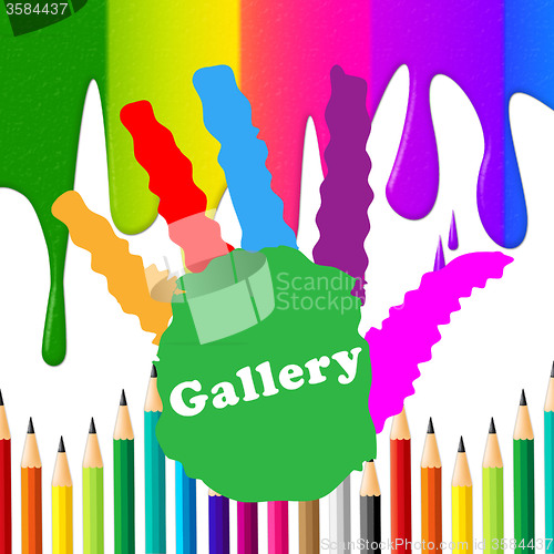 Image of Kids Gallery Shows Paint Colors And Artwork