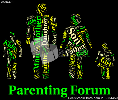 Image of Parenting Forum Means Mother And Baby And Child