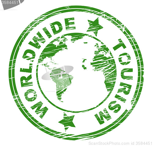 Image of Worldwide Tourism Indicates Travel Vacationing And Earth