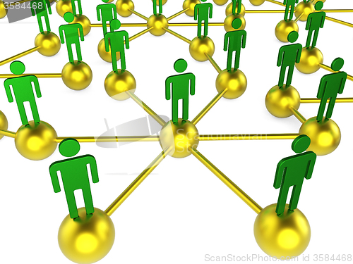 Image of People Network Indicates Chat Digital And Communicating