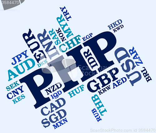 Image of Php Currency Means Foreign Exchange And Currencies