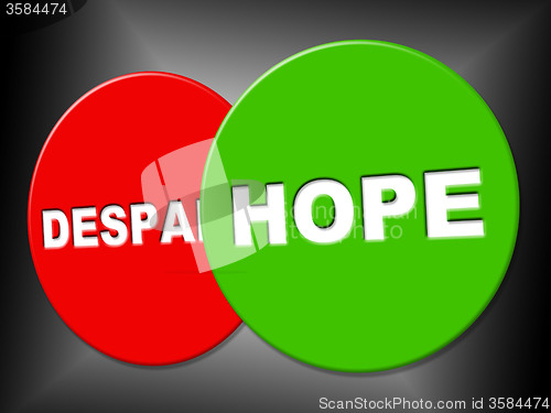Image of Hope Sign Means Wanting Hoping And Message