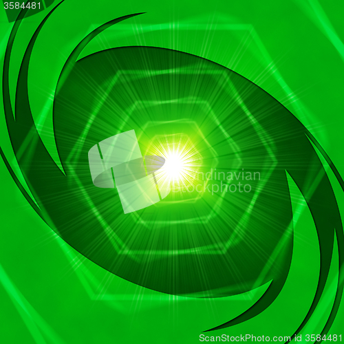 Image of Bright Hexagons Background Shows Geometrical And Brightness\r