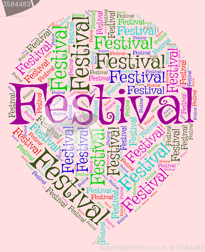 Image of Festival Balloon Means Text Concert And Festivities