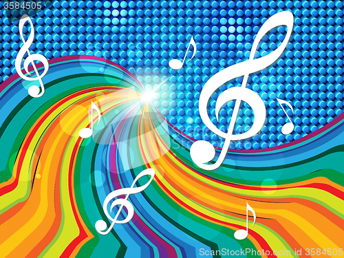 Image of Music Background Indicates Text Space And Artistic