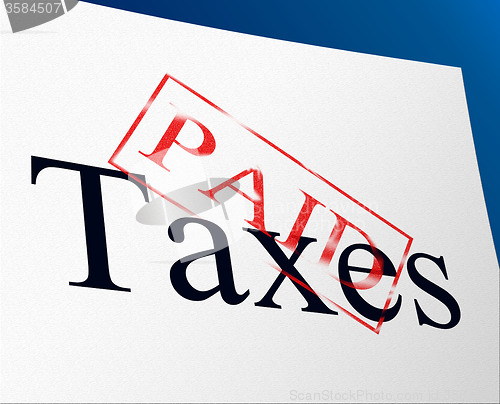 Image of Taxes Paid Indicates Duty Balance And Duties