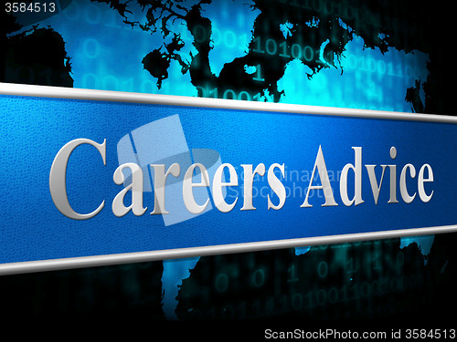 Image of Career Advice Indicates Line Of Work And Advisory