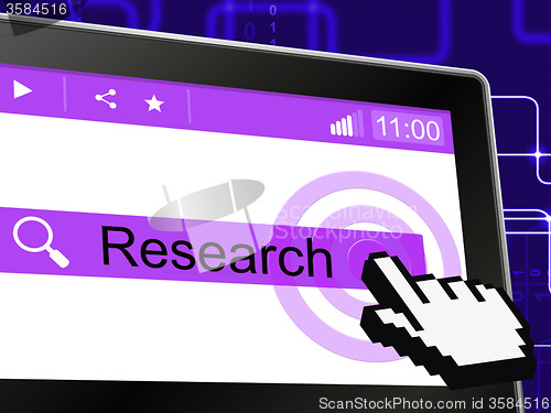 Image of Online Research Means World Wide Web And Analyse