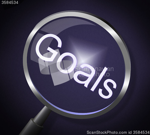 Image of Magnifier Goals Represents Targeting Motivation And Search