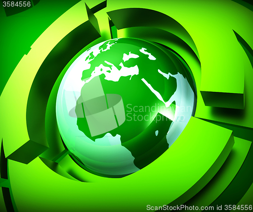 Image of Worldwide Globe Represents Online Globally And Globalise