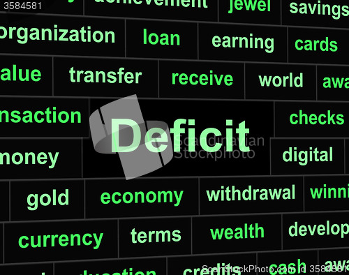 Image of Deficit Debts Means Financial Obligation And Arrears