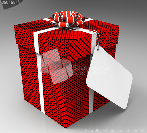 Image of Gift Tag Represents Blank Space And Copy