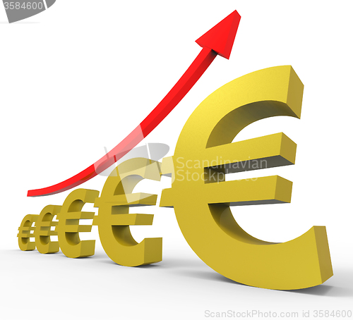 Image of Gpp Increasing Shows Euro Sign And Accounting