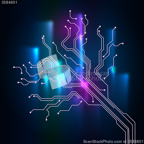 Image of Contact Links Background Meaning Connectivity And Circuit Wires\r