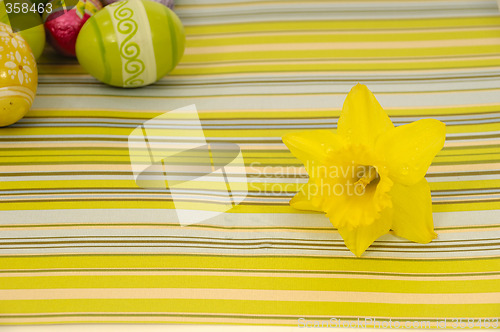 Image of Flower and easter eggs