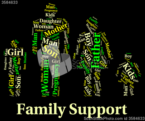 Image of Family Support Indicates Blood Relative And Families