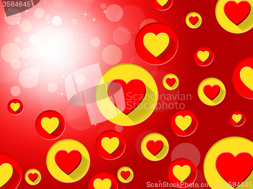 Image of Copyspace Hearts Means Valentines Day And Affection