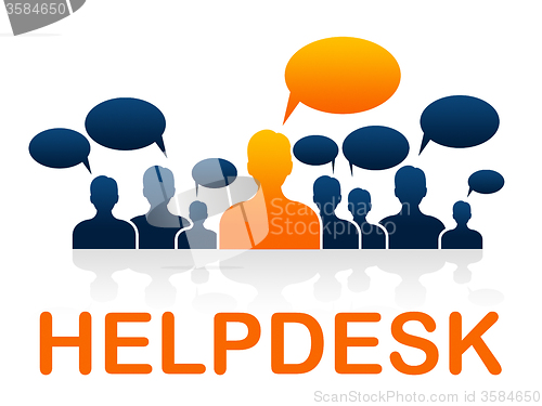 Image of Customer Service Means Help Desk And Advice