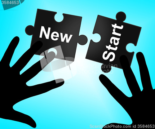 Image of New Start Means Up To Date And Action